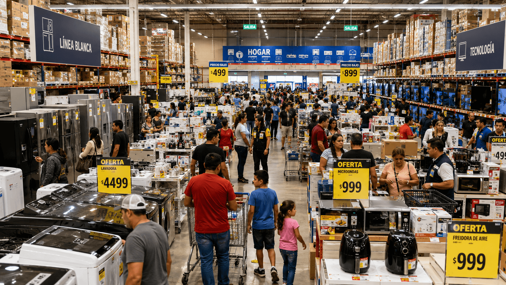 Operación comercial de retail con alto movimiento de ventas